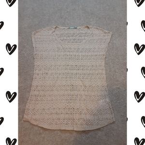 Lacy Short Sleeved Maurices Top EUC M